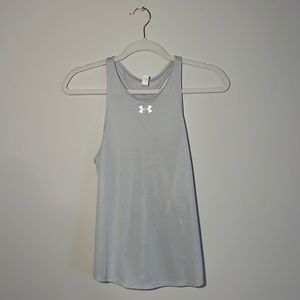 XS Women’s Under Armour HeatGear Qualifier Running Tank Top Grey